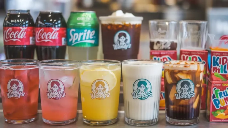 A complete range of Wendy's drinks menu