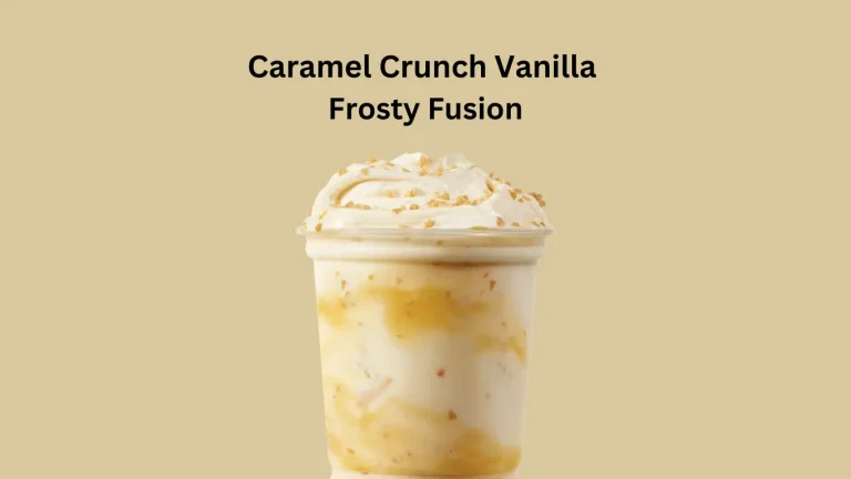 Wendy's Caramel Crunch Vanilla Frosty Fusion calories and nutrition